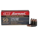 BARNAUL AMMO 9mm Luger FMJ 115Gr Steel 50rd - Barnaul
