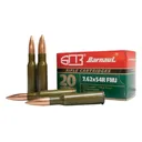 BARNAUL AMMO 7.62x54R 148Gr FMJ Lacquered Steel Case 20rd - Barnaul