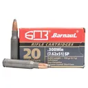 BARNAUL AMMO 308 Win 140gr SP Polycoated Steel Case 20rd - Barnaul