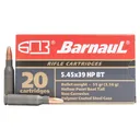 BARNAUL AMMO 5.45x39 55Gr HPBT Polycoated Steel Case 20rd - Barnaul