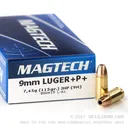 MAGTECH 9mm 115Gr 1328 FPS +P JHP 50rd - Magtech Ammunition