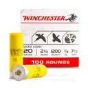 WINCHESTER AMMO 20Ga USA Super Target 2-3/4" 7.5 100 Rd ShotShell - Winchester