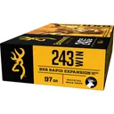 BROWNING BXR Deer 243 Win 97gr Rifle Ammunition | 20 Rounds - Browning