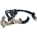 TRUBALL ARCHERY Honey Badger Claw Flex 3Finger Quick Slvr Brass Lg - TRU Ball
