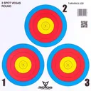 30-06 OUTDOORS Mini Paper Target 3 Spot Vegas 100pk White - 30-06 Outdoors