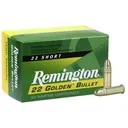 REMINGTON 22 Short Golden Bullet High Velocity 29GR 50rd - Remington