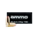 AMMO INC Signature 45ACP 230Gr TMC 50rd Ammunition - Brass Casing - Ammo Inc