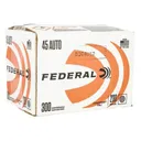 FEDERAL AMMO Champion Training 45 ACP 230gr FMJ Brass Ammunition | 300 Rounds - Federal