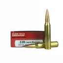 BLACK HILLS AMMUNITION 338 Lapua Magnum 300Gr Sierra MatchKing Hollow Point Boat Tail - 20 Round - Black Hills