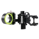 BLACK GOLD Ascent Whitetail 3 Pin (.019) 4" Dovetail Left Hand Compound Bow Sight - Black - Black Gold Sights