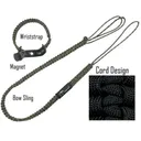 JAKT GEAR My Sling-A-Ling Magnetic Paracord Bow Sling Combo w/ Wriststrap | Black - Jakt Gear