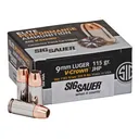 SIG SAUER Elite Defense 9mm Luger 115 gr V Crown Jacketed Hollow Point Ammunition | 50 Rounds - Sig Sauer