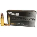 SIG SAUER 223 Rem 77Gr Elite Match Grade OTM 20rd Ammo - Sig Sauer