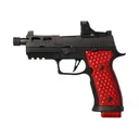 P320-AXG KRAKEN GRIP PANELS AND BASEPADS - RED - VYTAL MANUFACTURING - Sig Sauer