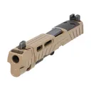 P320 SPECTRE COMP FULL-SIZE 9MM INTEGRATED COMPENSATOR 4.7" COMPLETE SLIDE ASSEMBLY, OPTIC READY, COYOTE BROWN - Sig Sauer