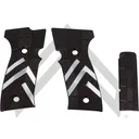 P320 AXG LEGION LOK GRIP PANEL SET, ALUMINIM GRIDLOK - BLACK - Sig Sauer