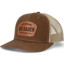 SIG LEATHER NH PATCH HAT - KHAKI BROWN - Sig Sauer