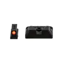 Zev Technologies Combat Night Sight Set - Tritium and Orange Fiber Optic Front - Black Rifle Depot