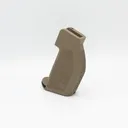 Anarchy Outdoors Alpha Precision Rifle Grip - FDE, No Thumb Shelf (Ambidextrous) - Black Rifle Depot