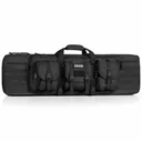 Savior Equipment  American Classic Double Rifle Bag - Suitable for Rifle Shotgun, w/ Backpack Strap - Black, 36" - Black Rifle Depot