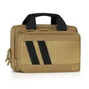 Savior Equipment Specialist Series Low Profile Soft Double Handgun Revolver Bag w/ Built-In Magazine Holder - Tan - Black Rifle Depot