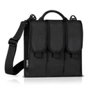 Savior Equipment Rifle Caliber Magazine Holder- Fit Up To 6-12 Mag- Velcro Closure, Single Shoulder Sling - Black - Black Rifle Depot