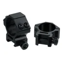 UTG ACCUSHOT 30mm/2PCs Picatinny/Weaver Rings - Low - Black Rifle Depot