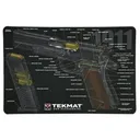 TekMat TEKR171911CA 1911 3D Cutaway Cleaning Mat 11" x 17" - Black Rifle Depot