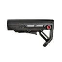 Strike Industries MOD-1 Stock (Black, FDE, Red, Blue) - Black/Red - Black Rifle Depot