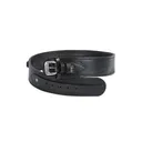 Western Justice Leather Gun Belt, 42-46" Waist, Black - Western Justice
