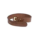 Western Justice Leather Gun Belt, 48-52" Waist, Chocolate - Western Justice