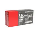 Aguila Rifle Ammunition 6.5 Creedmoor 140 gr FMJBT 2600 fps 20/ct - Aguila