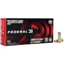 Federal American Eagle Handgun Ammunition .30 Super Carry 100 gr. FMJ 1250 fps 50/ct - Federal