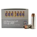 Corbon Self-Defense JHP Handgun Ammunition .38 Spl (+P) 110 gr JHP 1050 fps 20/ct - Cor-Bon
