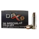 COR-BON Handgun Ammunition .38 Spl (+P) 110 gr DPX 1050 fps 20/ct - Cor-Bon