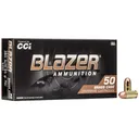 CCI Blazer Brass Handgun Ammunition .380 ACP 95 gr FMJ 945 fps 50/ct - Cci