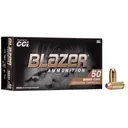 CCI Blazer Brass Handgun Ammunition .40 S&W 180 gr FMJ 985 fps 50/ct - Cci