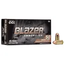 CCI Blazer Brass Handgun Ammunition .45 ACP 230 gr FMJ 830 fps 50/ct - Cci