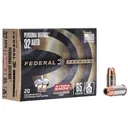 Federal Premuim Personal Defense Handgun Ammunition 32 Auto 65gr JHP 925 fps 20/ct - Federal