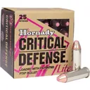 Hornady Critical Defense Lite Handgun Ammunition .38 Spl 90 gr FTX 1200 fps 25/ct - Hornady