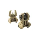 Meprolight Mepro FRBS - Self Illuminated Flip Polymer Desert Back-up Rifle Sights 4 Dot Rear/Orange Hyper Bright Front - Meprolight