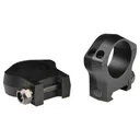 Warne 2-Piece Picatinny Style Mountain Tech Scope Rings 34mm Low - Matte - Warne