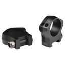 Warne 2-Piece Picatinny Style Mountain Tech Scope Rings 30mm High - Matte - Warne