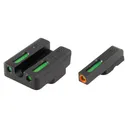 Truglo TFX Pro Tritium/Fiber-Optic Day/Night Sights Fit CZ 75 Series (Most Models) - Front Orange/Green Rear - Truglo