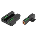 Truglo TFX Pro Tritium/Fiber-Optic Day/Night Sights Fit FNH FNP-9|FNX-9|FNS-9|FNS-9 Compact - Front Outline Orange/Rear Green - Truglo