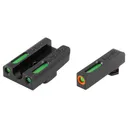 Truglo TFX Pro Tritium/Fiber Optic Day/Night Sights for Glock Slimline Models 42/43/43x/48 Orange Outline Front Rear Green - Truglo