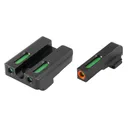 Truglo TFX Pro Next Gen Tritium & Fiber Optic Xtreme Handgun Sight - Sig Sauer #6 front / #8 rear - Orange Outline Front/Rear Green - Truglo