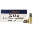 MagTech Handgun Ammunition .32 S&W 85 gr LRN 680 fps 50/ct - Magtech