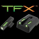 Truglo TFX Tritium/Fiber-Optic Day/Night Sights Fits Kimber 1911 Models with Fixed Rear Sight - White Outline Front/Green Rear - Truglo