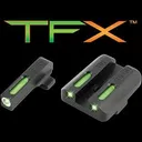 Truglo TFX Tritium/Fiber-Optic Day/Night Sights Fits Springfield XD, XDM (excluding 5.25" Comp Series) and XDS - White Outline Front/Rear Green - Truglo